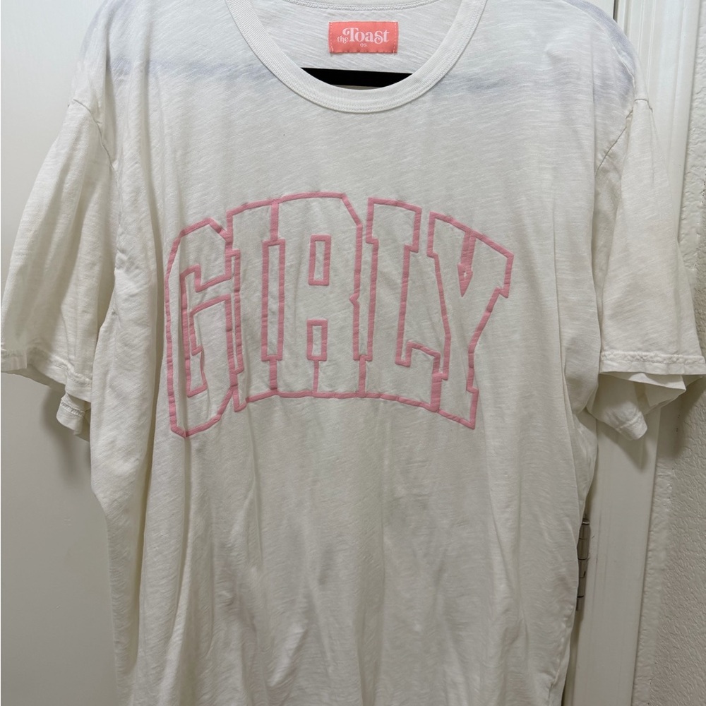 The Toast GIRLY White Graphic T-Shirt